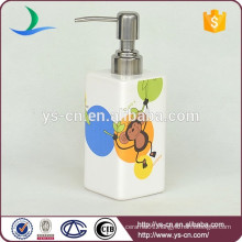 YSb40033-03-ld monkey design decal Ceramic Bathroom lotion dispenser